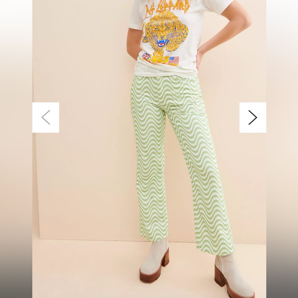 Green Wave Pants